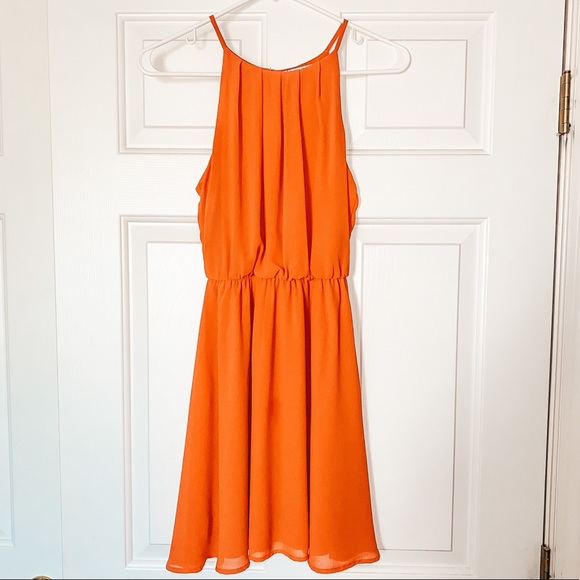 Orange mini dress - Picture 2 of 4